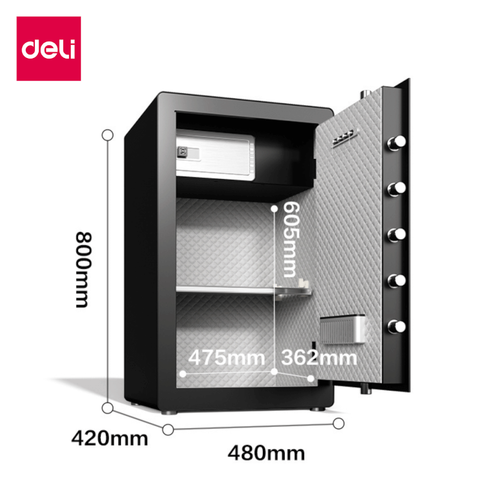 ตู้เซฟนิรภัย DELI AE803-WH-01 สีขาว